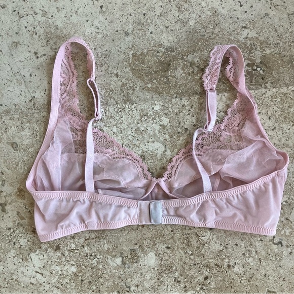 Gianantonio PALADINI Pink Lace Bra USA 36 Italy size 3 - Picture 4 of 11